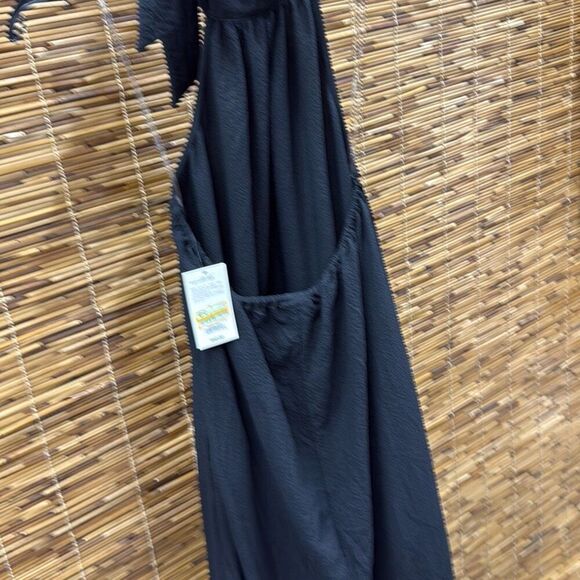 Women's Halter Hi-Lo MIDI Dress - a New Day™ Black S - Picture 3 of 3